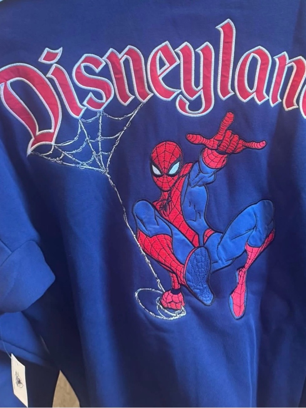 Disney Blue & Red Spider-Man Puffer Jacket
